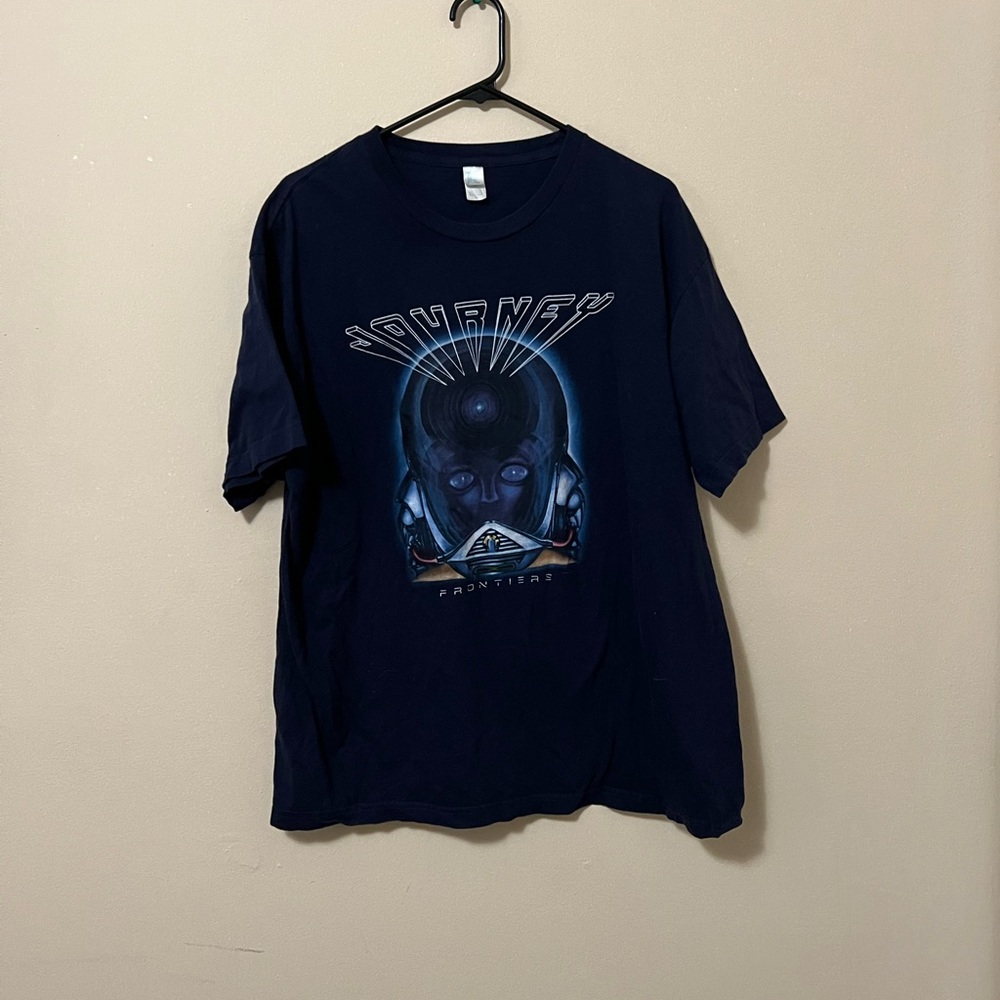 JOURNEY Frontier Short Sleeve Band T-shirt in Blue - 2X